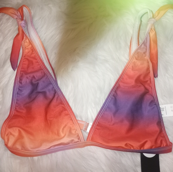 Sexy High Waisted Ombré Halter Bikini Sw - Picture 2 of 5